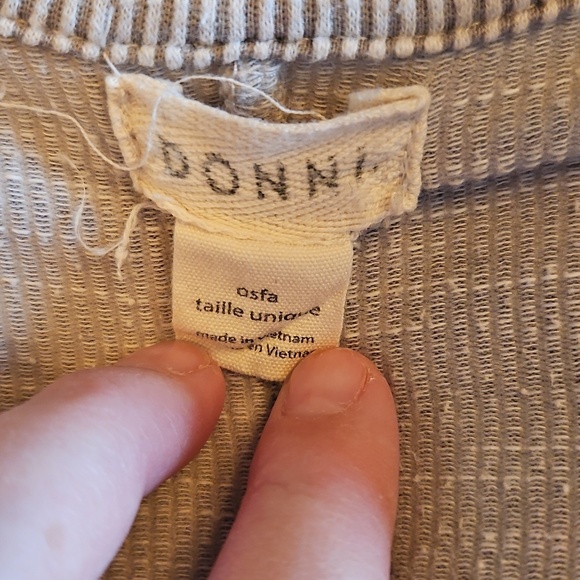 Light Grey Tan Open-Front Ribbed Cardigan - Picture 3 of 5